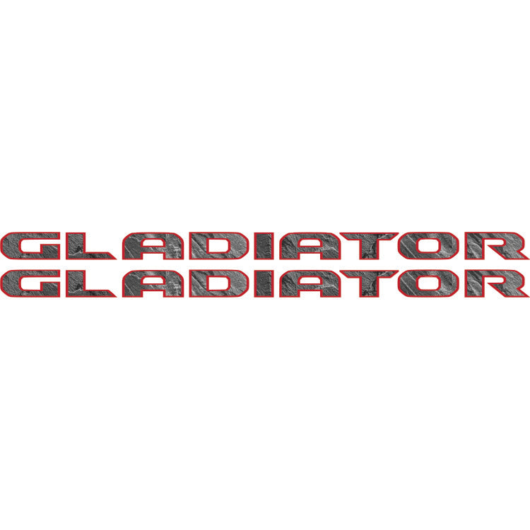 Gladiator Hood Lettering Textured - Stone