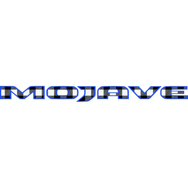 Mojave Hood Lettering Black and White Plaid