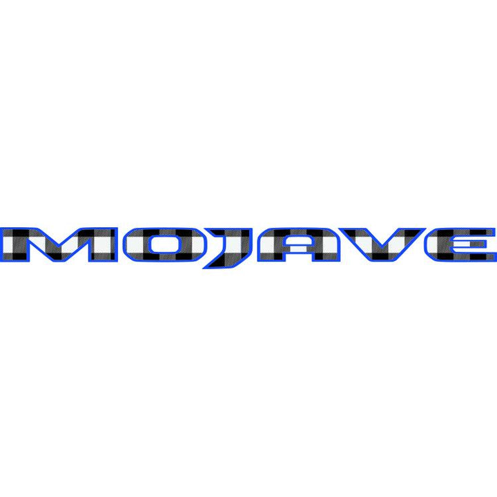 Mojave Hood Lettering Black and White Plaid