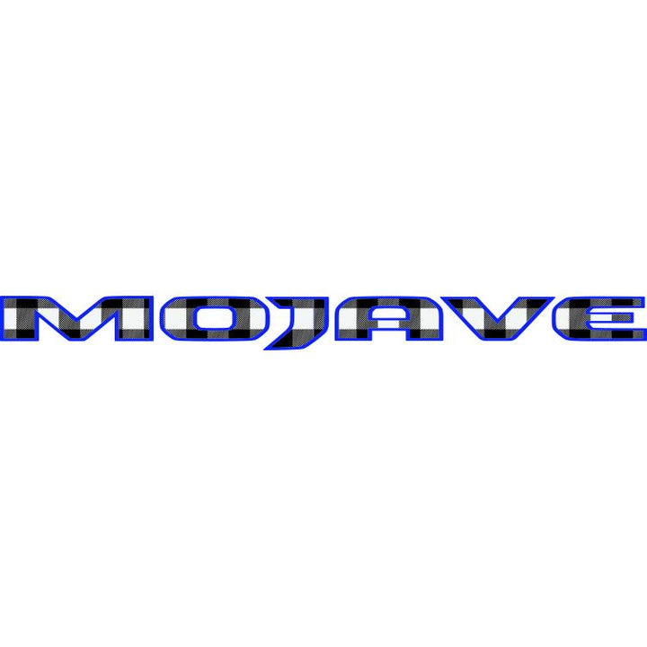 Mojave Hood Lettering Black and White Plaid