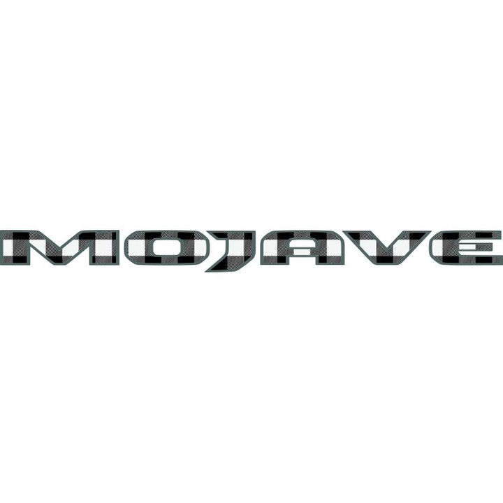 Mojave Hood Lettering Black and White Plaid