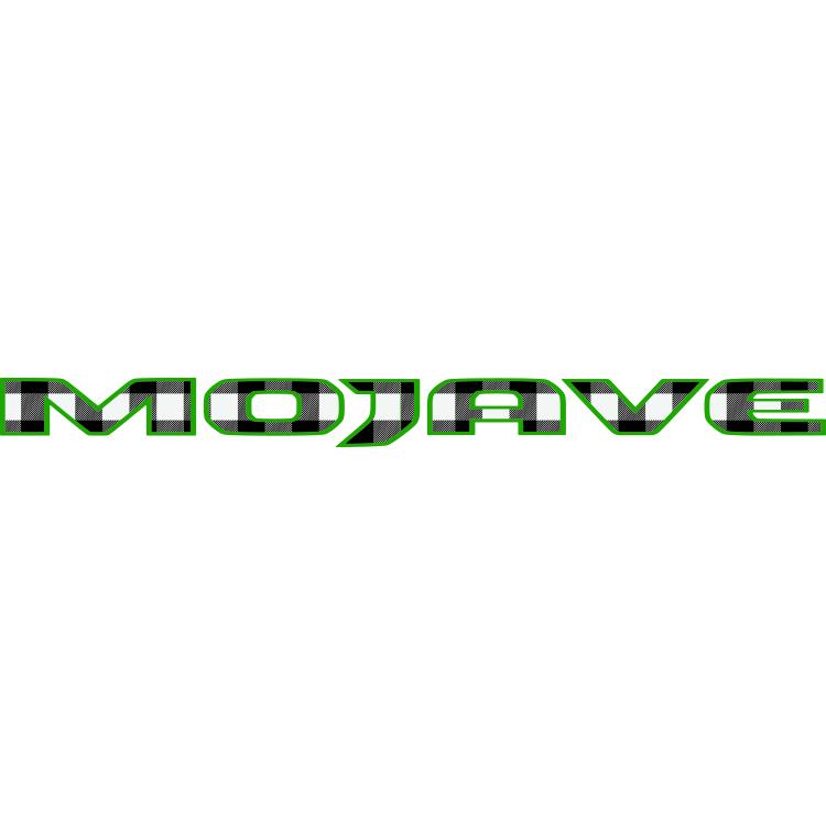 Mojave Hood Lettering Black and White Plaid