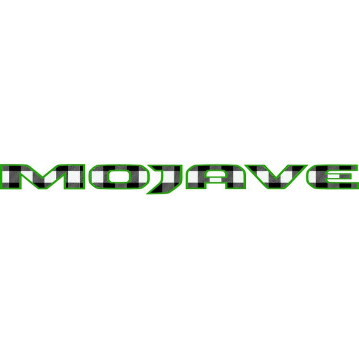 Mojave Hood Lettering Black and White Plaid