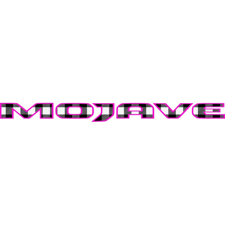 Mojave Hood Lettering Black and White Plaid