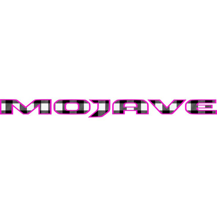 Mojave Hood Lettering Black and White Plaid