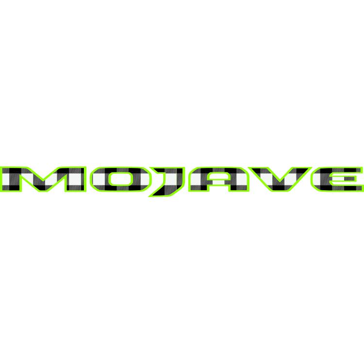 Mojave Hood Lettering Black and White Plaid