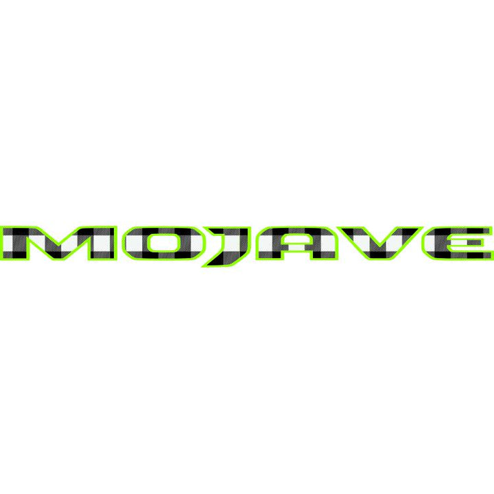 Mojave Hood Lettering Black and White Plaid