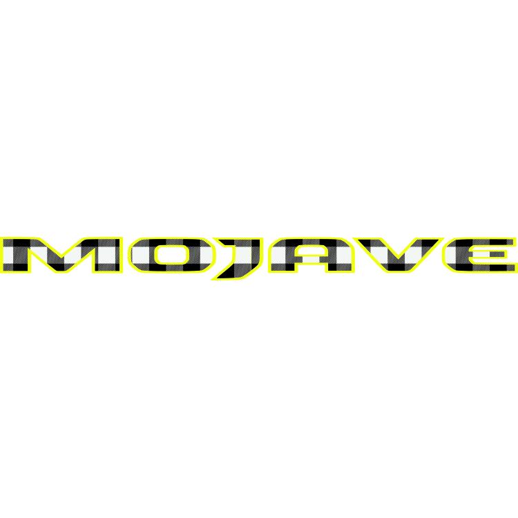 Mojave Hood Lettering Black and White Plaid