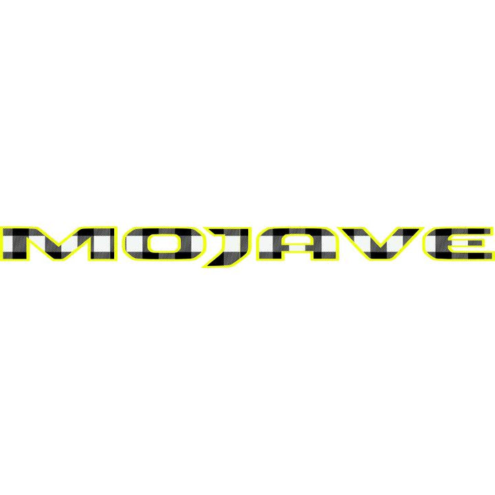 Mojave Hood Lettering Black and White Plaid