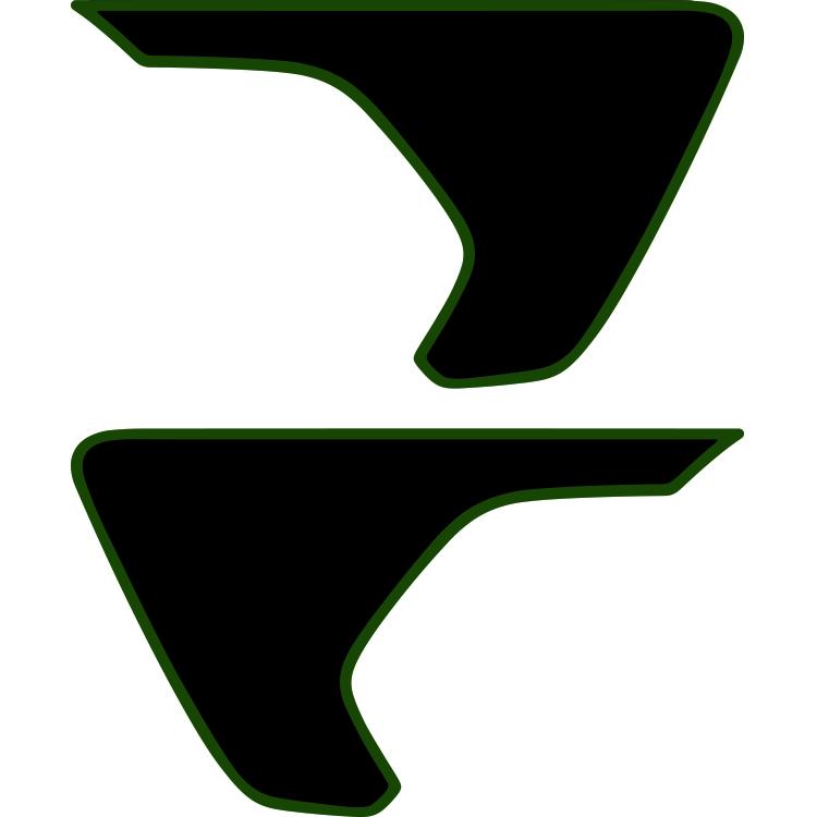 Outlined Fender Insert (Set Of 2)