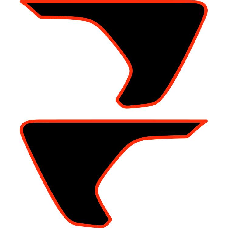Outlined Fender Insert (Set Of 2)