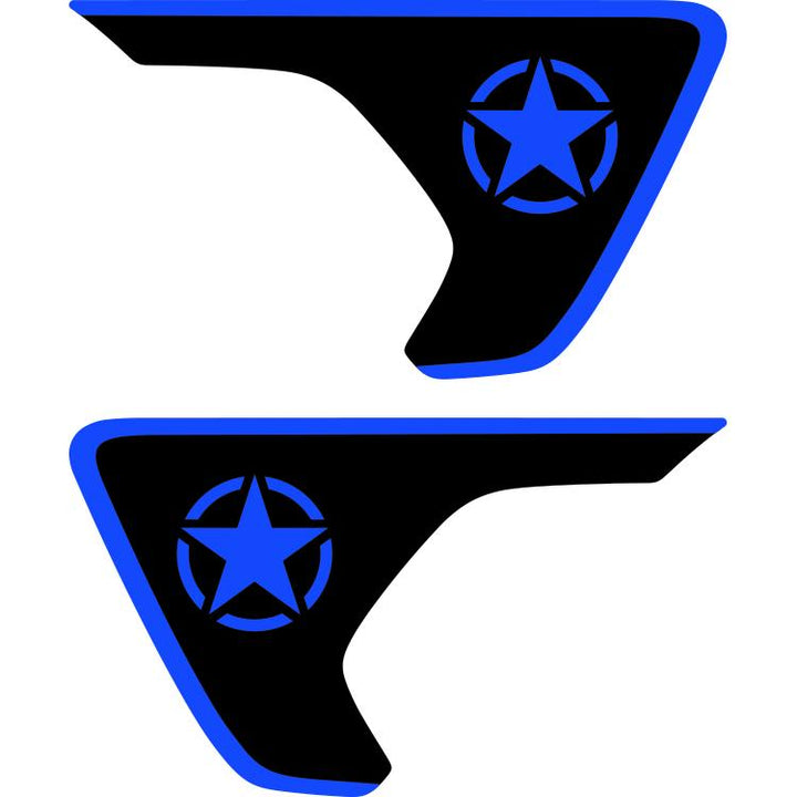 Military Star Fender Insert (Set Of 2)