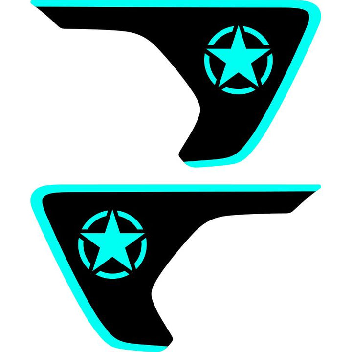 Military Star Fender Insert (Set Of 2)