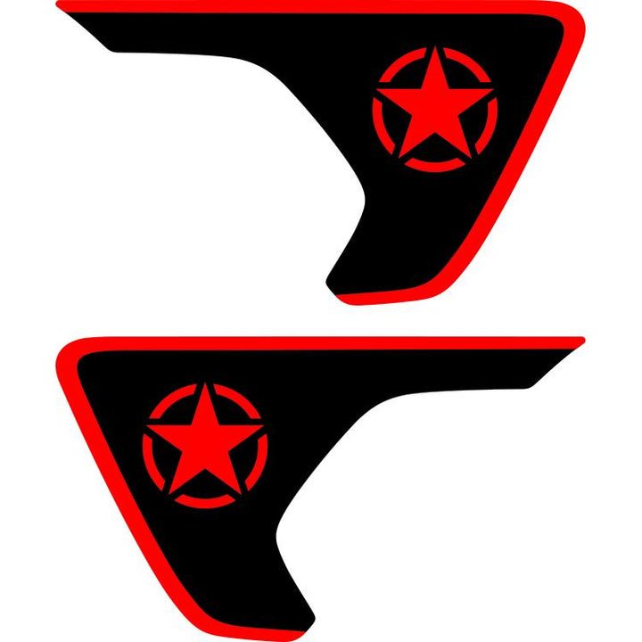 Military Star Fender Insert (Set Of 2)