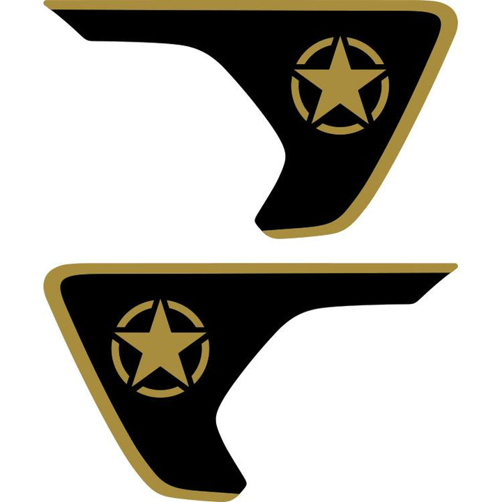 Military Star Fender Insert (Set Of 2)