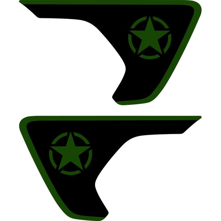 Military Star Fender Insert (Set Of 2)