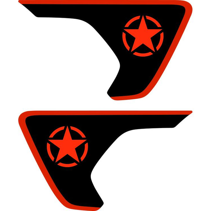 Military Star Fender Insert (Set Of 2)
