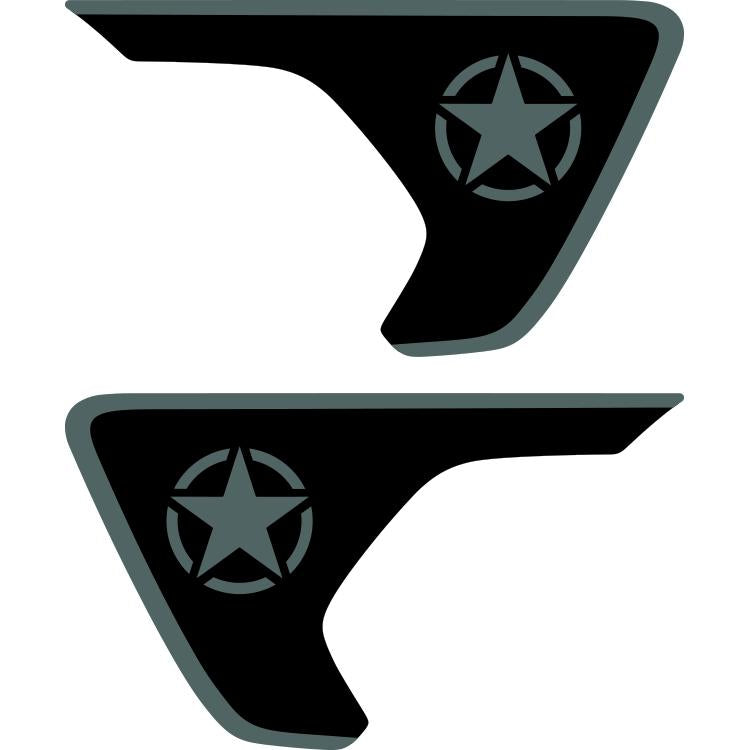 Military Star Fender Insert (Set Of 2)