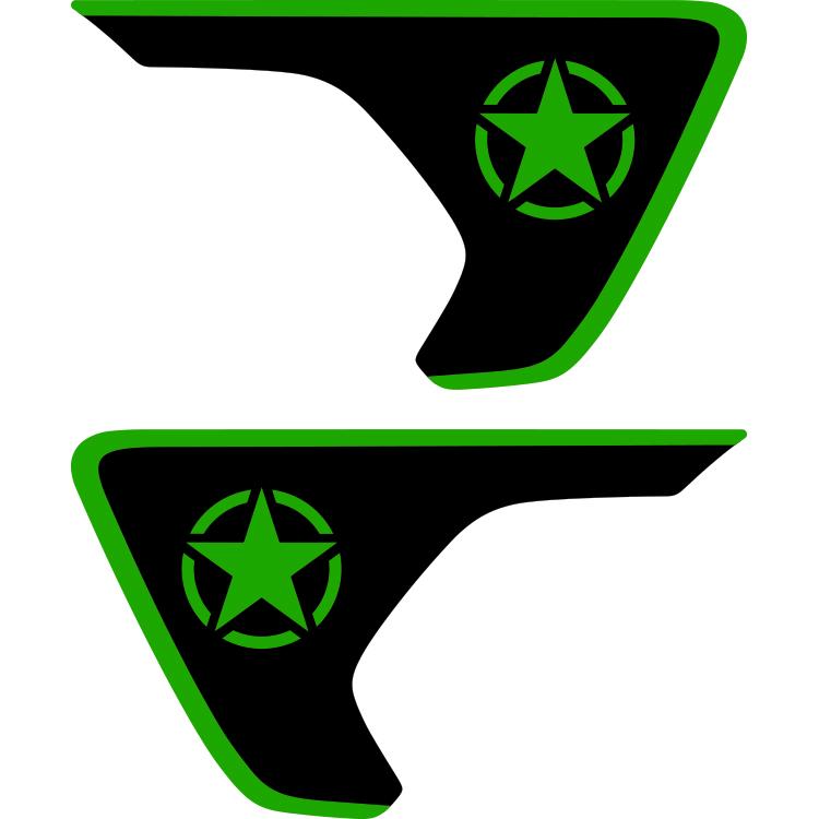 Military Star Fender Insert (Set Of 2)
