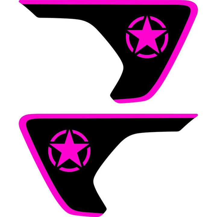 Military Star Fender Insert (Set Of 2)