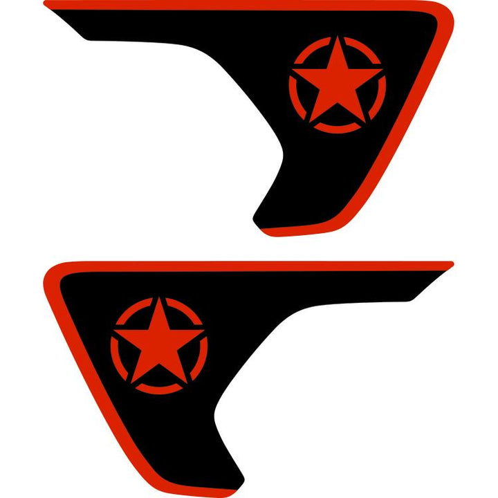 Military Star Fender Insert (Set Of 2)