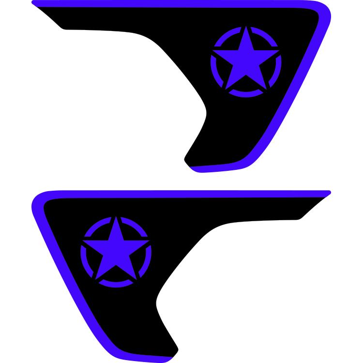 Military Star Fender Insert (Set Of 2)