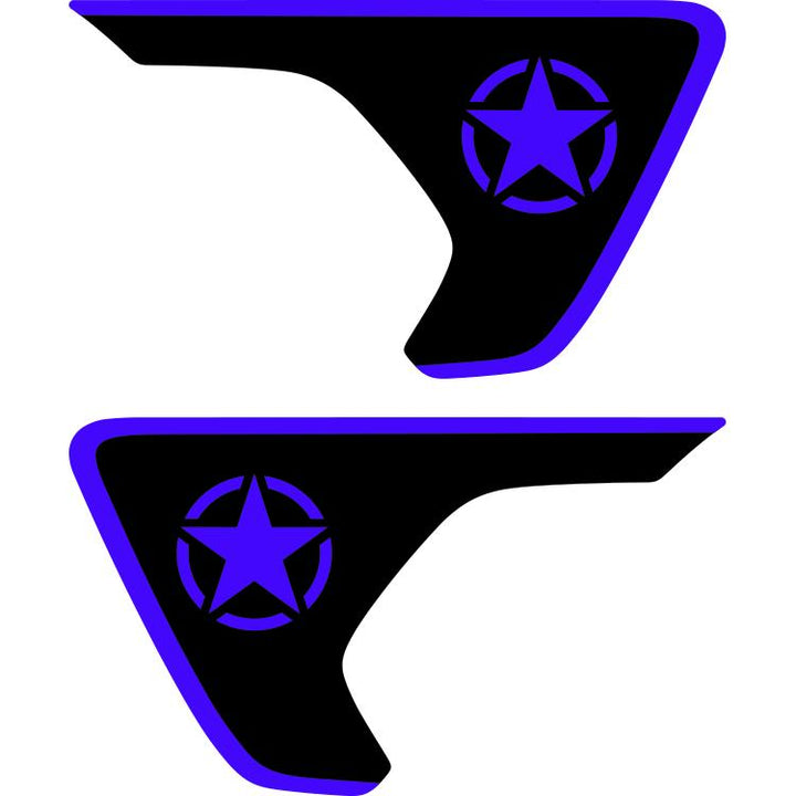 Military Star Fender Insert (Set Of 2)