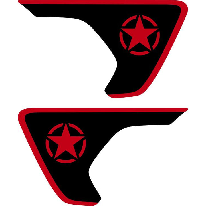 Military Star Fender Insert (Set Of 2)