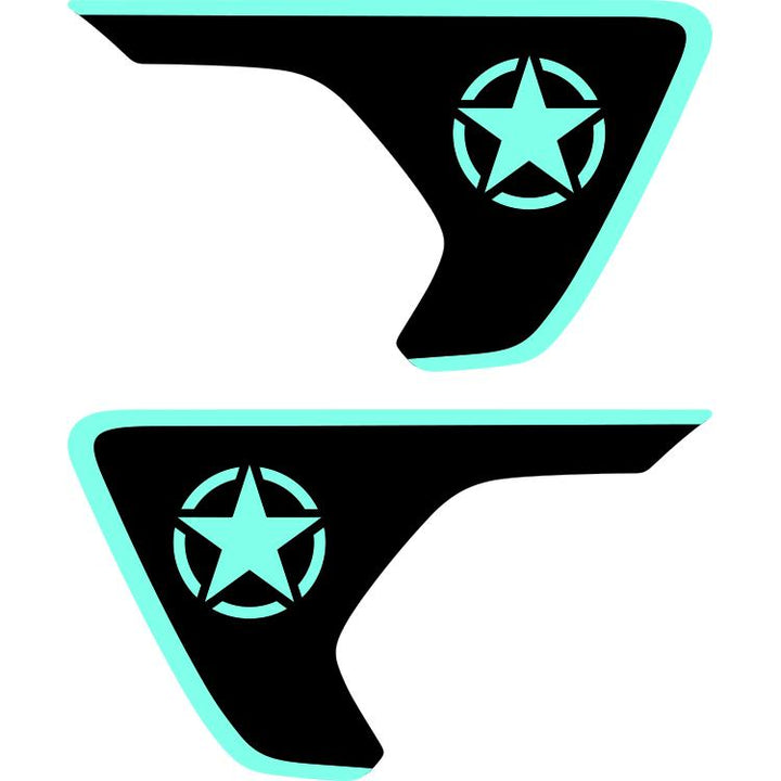 Military Star Fender Insert (Set Of 2)
