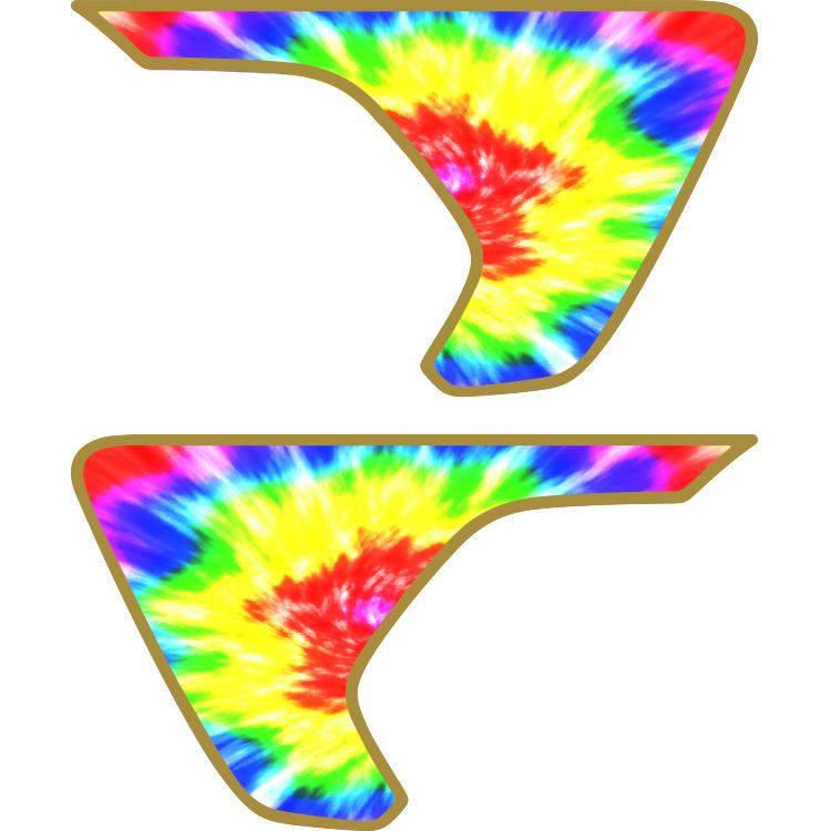 Tie Dye Fender Insert (set Of 2)