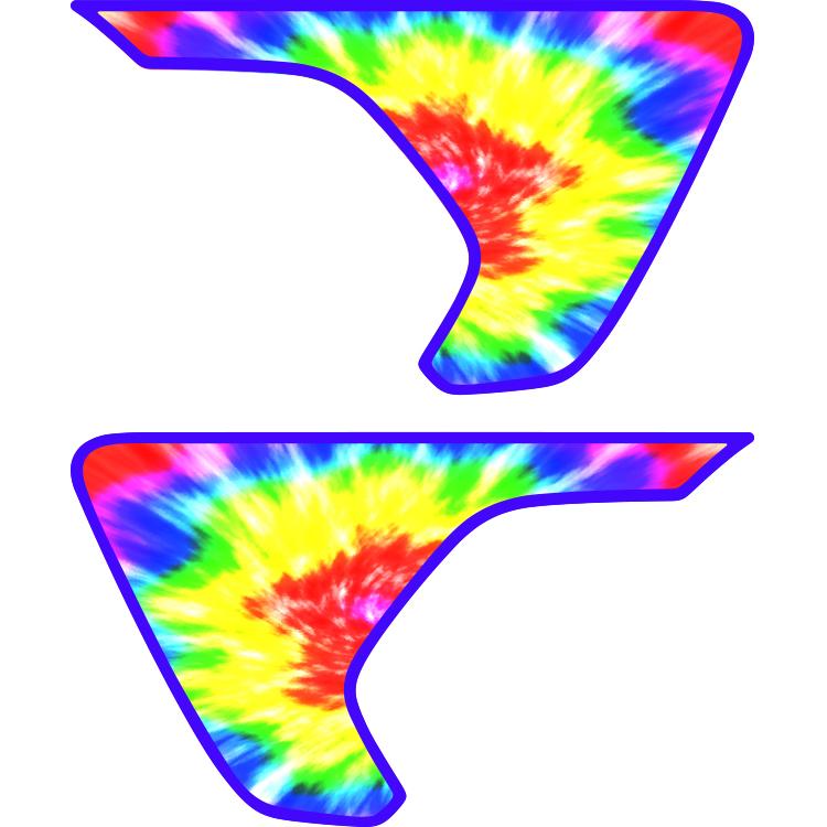 Tie Dye Fender Insert (set Of 2)