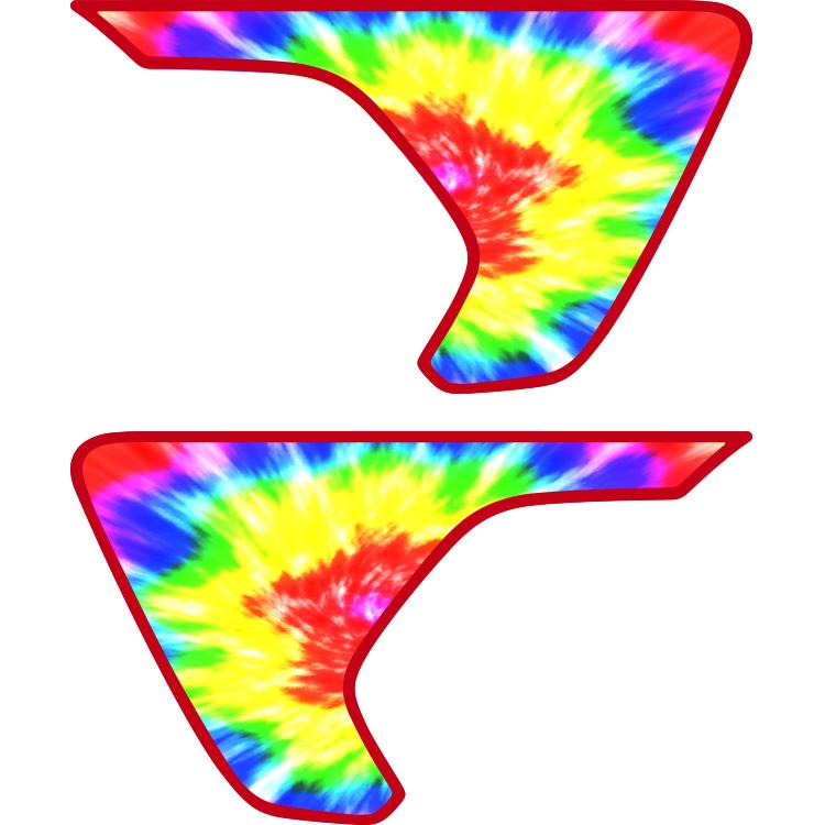 Tie Dye Fender Insert (set Of 2)