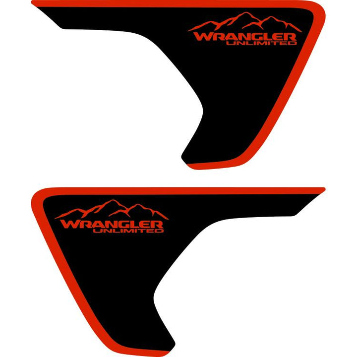 jeep rubicon fender decals mojave orange