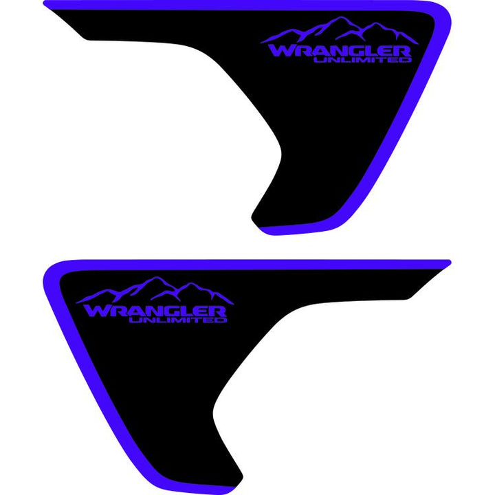 jeep rubicon fender decals purple