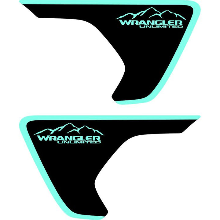 jeep rubicon fender decals sky blue