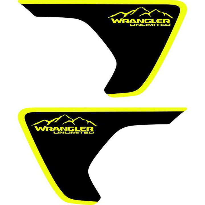 jeep rubicon fender decals yellow