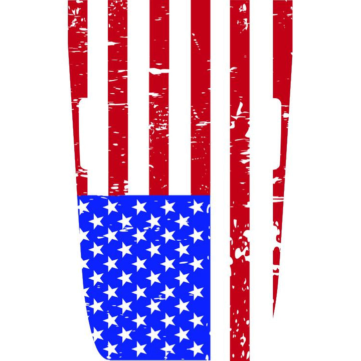 Rubicon American Flag Hood Graphic