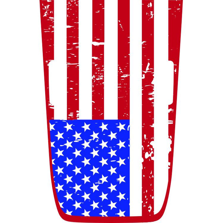 Rubicon American Flag Hood Graphic