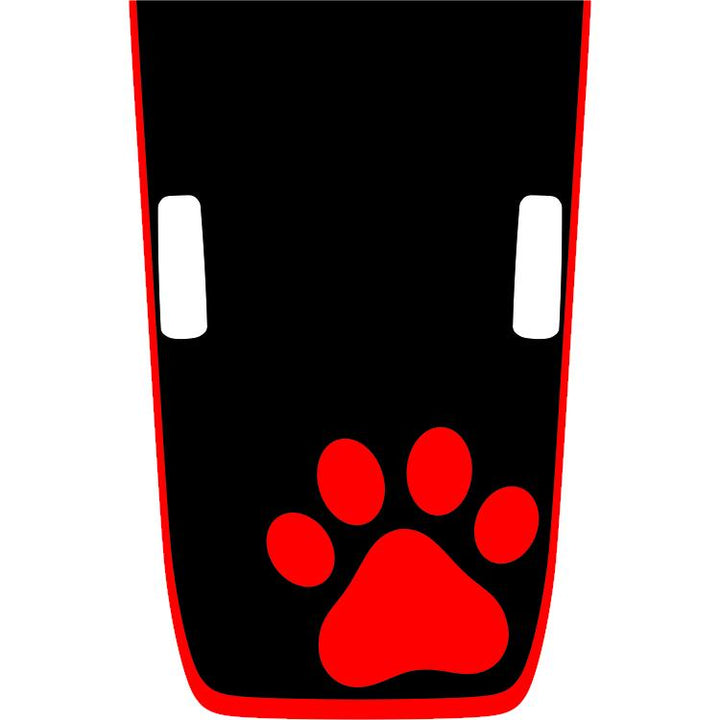 Rubicon Hood Graphic - Paw Print