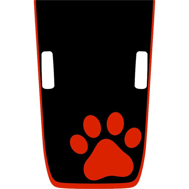 Rubicon Hood Graphic - Paw Print