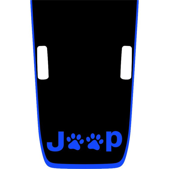 Rubicon Hood Graphic - Jeep Paws