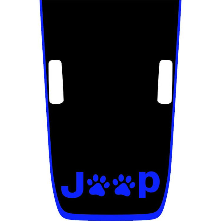 Rubicon Hood Graphic - Jeep Paws