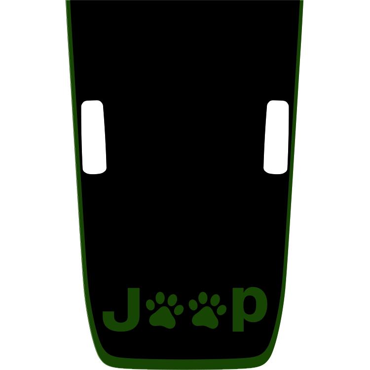 Rubicon Hood Graphic - Jeep Paws
