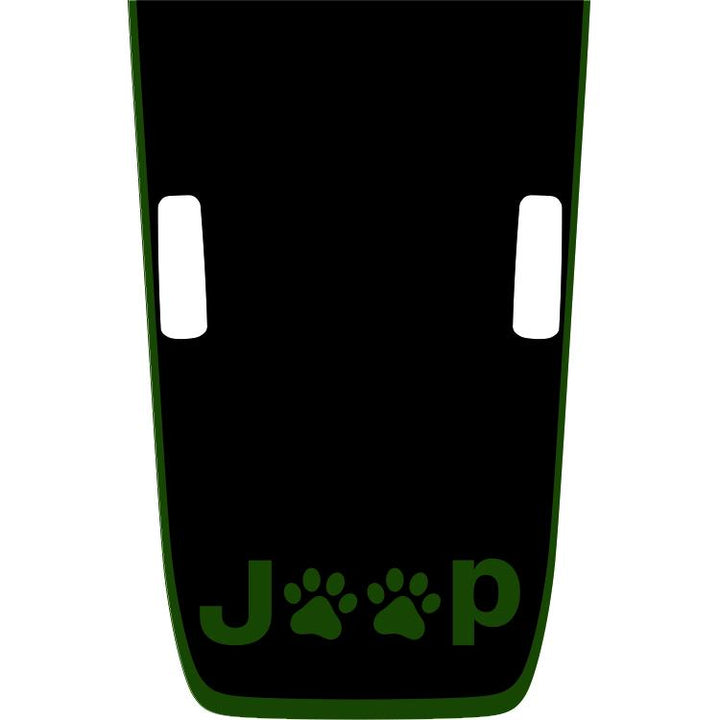 Rubicon Hood Graphic - Jeep Paws