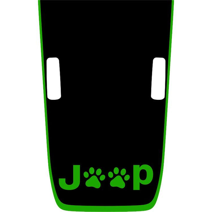 Rubicon Hood Graphic - Jeep Paws
