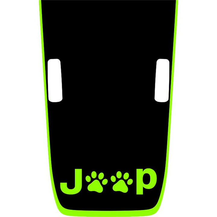 Rubicon Hood Graphic - Jeep Paws