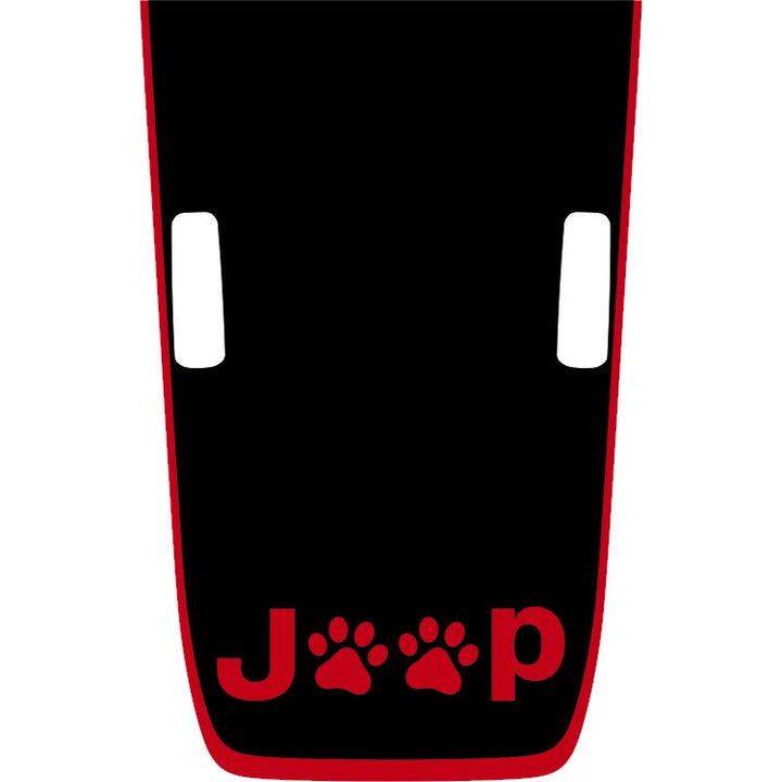 Rubicon Hood Graphic - Jeep Paws