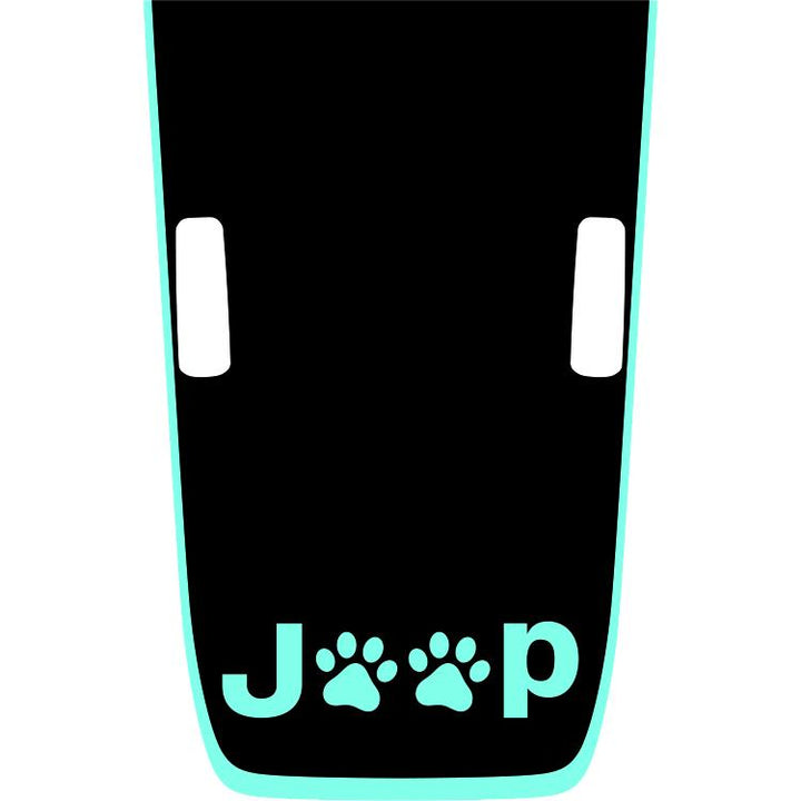 Rubicon Hood Graphic - Jeep Paws