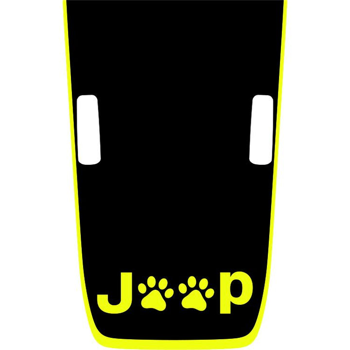 Rubicon Hood Graphic - Jeep Paws