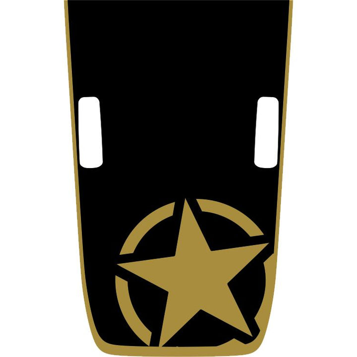 Rubicon Military Star Hood Graphic